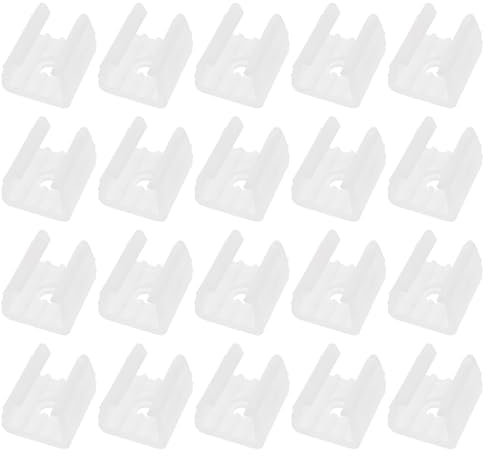 Create idea Lot de 50 Clips de Fixation pour Bande LED 10 Mm pour Fixer La Lumière Au Néon Toutes Sortes de Ceintures Lumineuses pour Fixer La Lumière Au Néon 2835 220 V Boucle en Plastique COB