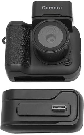 Petit Appareil Photo Numérique 1080P HD, Enregistrement en Boucle, Caméra Pouce avec Porte-clés Flash pour Voyage