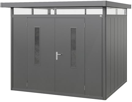 GFP Primeyard Abri de Jardin en métal 263x228x231 cm Armoire de Jardin Anthracite
