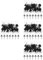 UKCOCO 4 Ensembles Crochet Clou Punaises En Zinc Épingles Décoratives Cible De Pratique Cs Outils De Réparation De Crevaison Punaises Murales Pour Accrocher Punaises Noires 30 Pièces * 4