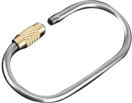 Small Screw Gate Carabiner Clips, Stainless Steel Quick Link Keys Rings | Titanium Alloy Screw Lock Key Ring | Quick Release Keyring For Key Organization, Outdoor Indoor Camping Traveling