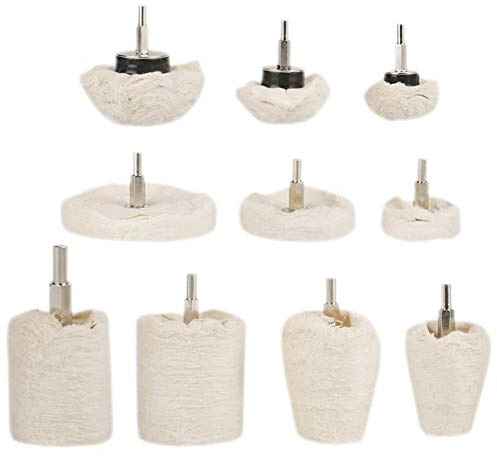 TICFOX - 10 Stück Rad-Pads zum Polieren verschiedener Mopps