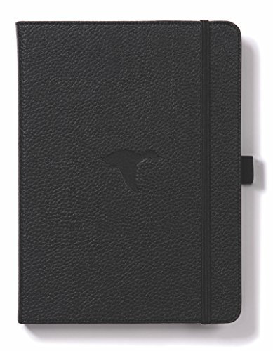 Dingbats* - Tierwelt Notizbuch A5 Gepunktet - Hardcover Dotted Tagebuch aus veganem Leder für Arbeiten, Reisetagebuch, Universitäts Notizen - mit Elastischem Verschlussband