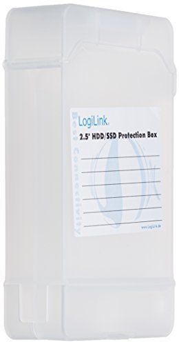 LogiLink UA0277 - Festplatte Schutzhülle für 2x 6,35 cm (2,5 Zoll) HDD / SSD, transparent