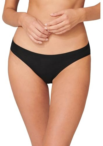 Schiesser Damen Slip - Personal Fit Unterwäsche, Schwarz_148036, M EU