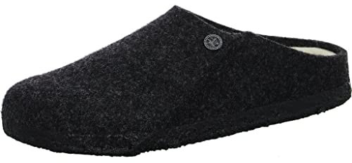 Birkenstock Zermatt Sherling FE 1015090, Unisex slides, Black, 39 EU