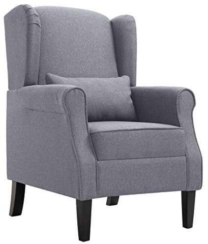 Festnight Sessel Couchsessel Loungesessel Clubsessel Cocktailsessel Relaxsessel Dunkelgrau Stoff 68 x 73 x 101 cm