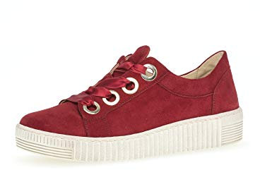 Gabor Damen Wright Sneakers, knöchelfrei, Rubinrot, 42.5 EU