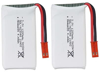 Fytoo 2PCS 3.7V 1200mAh Batterie au Lithium pour X900 X9TW Accessoires Quadricoptère Pliant RC Drone Batterie