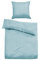 TOM TAILOR 0500500 Bettwäsche Garnitur mit Kopfkissenbezug Leinen Natural Colors 1x 135x200 cm + 1x 80x80 cm + 1x 40x40 cm light blue