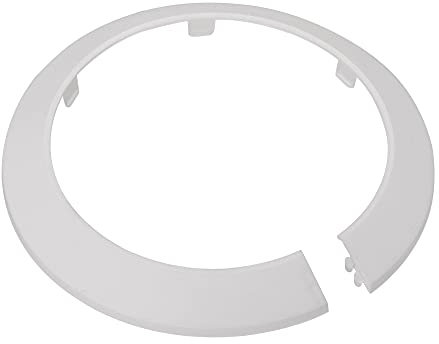 sourcing map Lot de 2 cache-tuyaux décoratifs en plastique PP 114 mm Blanc