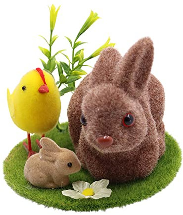 Osterhasen-Figuren Mini Kaninchen Figuren Hase Dekofigur Styropor Form Tortenfigur Miniatur Ornamente Oster-Schaumstoff Tierfigur Ostern Frühling Ornamente Ostern Tischdeko Moos Micro Landschaft Dekor