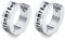 Nordischer Wikinger Hoop Ohrring Herren - Amulett Schutz Schmuck Geschenke Edelstahl Herren Ohrstecker mit Nordic Elder Futhark Runen,Silber,1 Paar,