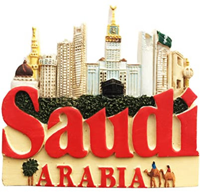 Saudi Arabia Fridge Magnet Travel Souvenirs Refrigerator Decoration Hand Painted Craft Collection