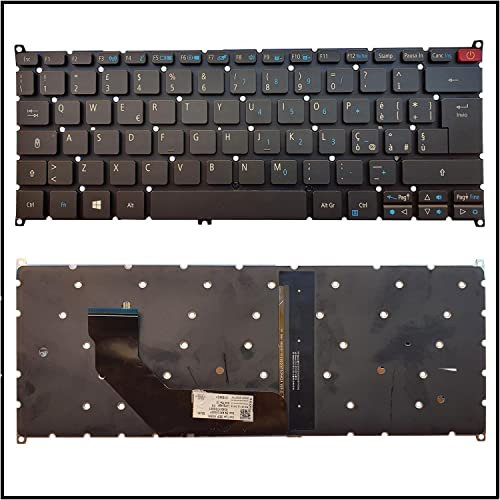 Generico Tastiera Italiana per Acer Swift 3 SF314-52G-51R4 Nera RETROILLUMINATA