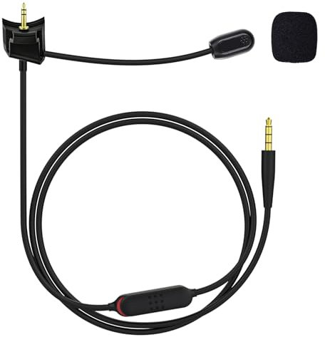 Zosvoses QC35 Microphone with Mute Switch Compatible with Bose QuietComfort 35 & QC35 II Headphones, for PC, Laptop, PS4, PS5, Xbox One Controller, 4ft