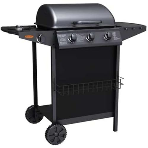 Gasgrill Drei-Feuer, mit Kocher, ideal Star 104 x 55,4 x 97,7 cm
