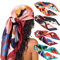DRESHOW 90x90cm Große Quadratische Schals für Damen Seide Kopftuch Bandanas Haartuch Halstuch Haarschmuck