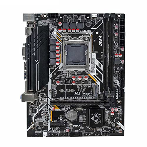 Carte mère H410 Gaming Fréquence 2666 MHz LGA1200 (Intel 10e génération) Compatible avec Core i3/i5/i7/i9 et Celeron/Pentium