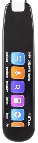 Smart WiFi Voice Translator Pen 2,99-Zoll-Touchscreen, 134 Online-Sprachübersetzungen, Offline-Scan-Reader, Wörterbuch (Black)