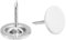 QUARKZMAN 50Pcs Clous de Tapissierie, Tête Plate de 11mmx13mm, Clous Décoratifs pour Meubles, Canapés, Têtes de Lit, Blanc