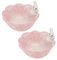 HOLIDYOYO 2 Pièces Bol À Chou En Céramique Lapin Plat À Bonbons Assiette À Dessert En Forme De Chou Bol À Céréales En Porcelaine Plat D'apéritif Décoration De Pâques Pour Soupe Collations