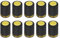 sourcing map 100Pcs PVC Heat Shrink Capsules Wine Bottle Capsules Shrink Cap Wrap Shrink Top Cover Flower Pattern for Wine Cellars and Home Kitchen, Black 32x50mm
