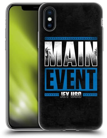 Head Case Designs Offizielle WWE Hauptereignis Jey USO Gel Handyhülle Hülle [Militärischer Schutzgrad] Kompatibel mit Apple iPhone X/iPhone XS