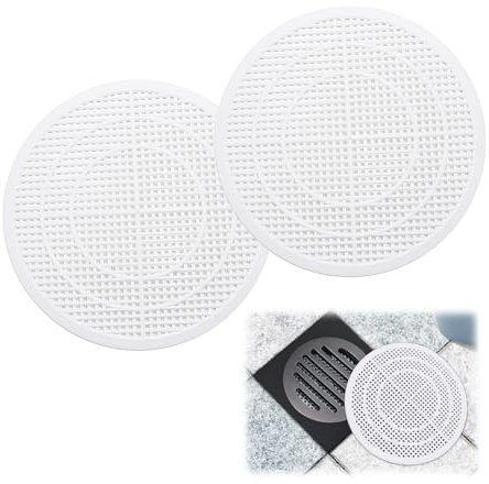 2 Filtri Protettori di Scarico in Silicone Bianco, Universali per Bagno e Cucina, Perfetti per Doccia e Lavandino, Cattura Capelli e Residui, Facili da Pulire, Adatti per ogni Scarico