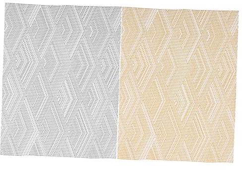 KOMBIUDA Miniatur-bodenteppich-dekore 2-teilige Teppichmodelle Mini-Haus-bodenmatten Moderner Stil Mini-fußmatten Mini-hausmatten Miniatur-bodenteppich-dekore