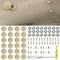 deemars 60PCS Stellten Einstürze in Autos Fest, General Motors Konstruktion Und Installation Von Instrumenten Zur Sicherung Von Zuknauf, Autoradios Werden in Autoradios über dem (Beige, Flanellhemd)