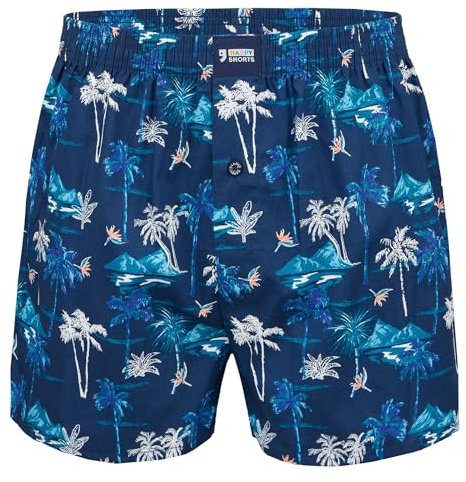 Happy Shorts Herren American Boxer Boxershorts Shorts Webboxer mexikanischer Kaktus - Mexican Cactus