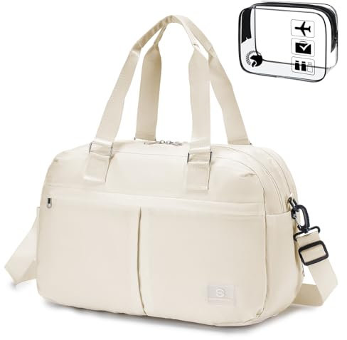 SPAHER Erweiterbar Reisetasche Handgepäck Tasche 40x30x15 Handgepäck 40x30x25 eurowings Wizzair Vueling Volotea Tuifly Kabinentasche Hand Luggage Organizer Koffer Tasche mit 1 Kulturbeutel