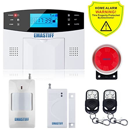 Sistema de alarma DIY de seguridad para el hogar, App Wired Wireless Home Security Tuya WIFI PSTN GSM Alarm System Intercom Remote Control Autodial Siren Sensor Kit Kit de alarma antirrobo de bricolaj