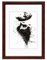 Kunststoffrahmen Klarglas Bilderrahmen Frame Foto Collage Portraitrahmen Glasscheibe PS-1: Farbe: Mahagoni | Format: 40x50