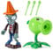 Plants and Zombies Toys Action Figures 2PCS Zombies PVZ Toys Set Plants Toys PVC,Peashooter and Zombies vs Shooting Toys,Great Gifts for Kids and Fans,Birthday and Christmas Party