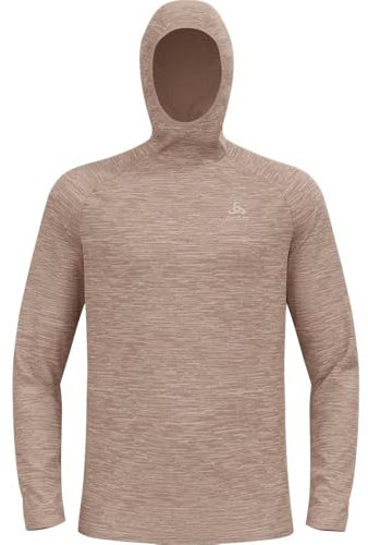 Odlo Laufshirt Herren Langarm Essential Thermal I Sport Shirt Männer I Sport Oberteil I Midlayer I Fitness Shirt