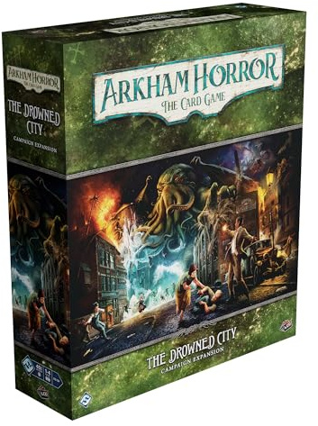 Fantasy Flight Games | Arkham Horror: The Drowned City Campaign Expansion | Card Game | Ages 14+ | 1-4 Players | 1-2 Hours Playing Time