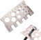 Thread Pitch Gauge,Screw Measuring Tool,10x5.7cm Professional Precise Gauge Checker Tool for Nut Bit Thread Screw Measurement with Drill Bit Tap Size Recommendations Thread Measuring Tool