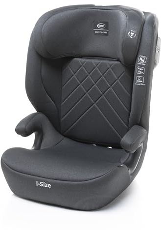 KINDERSITZ 4Baby Nero i-SIZE 100-150 cm, 10-fach VERSTELLBARE, KOPFSTÜTZE, Seitenaufprallschutz (Graphite)