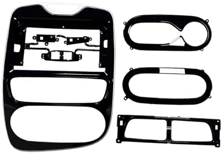 Kit Garniture D'installation Plastique ABS Et PC pour Tableau Bord 2 DIN 9/10,1 Pouces Cadre Façade D'autoradio pour Renault pour Clio 4 2012-2019(Only Frame,9 inch Frame-2012)