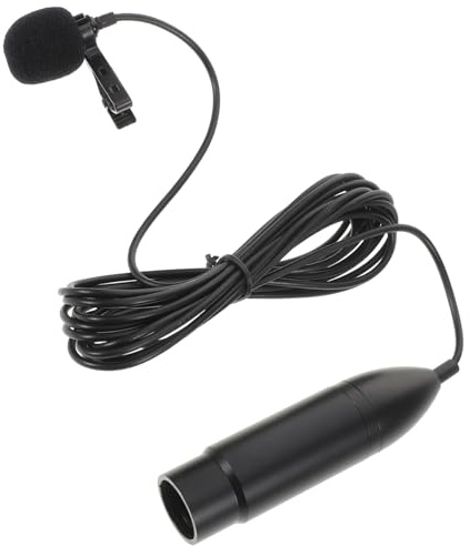 GALPADA Xlr Three-pin Lavalier Microphone Wearable Condenser Mic for Speeches Recordings Live Streaming Multi-scene Audio