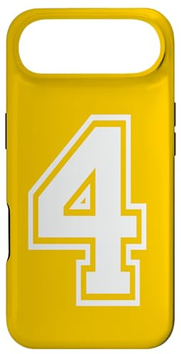 Number 4 sports style in white Case for iPhone Air