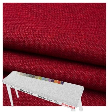 Miecoae Sitzpolster Bezug Outdoor Rund Mit Reißverschluss Für Sitzbank Stuhl Bankkissen Sitzkissen Hussen Fensterbank Couch Überzug Nach Maß Polsterbezug Kissenbezüge Leinen 10cm Dicke(Round 70 cm)