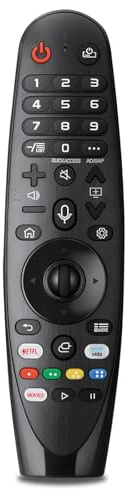 Riry Magic Remote for LG TV, Replacement Remote Control with Voice and Pointer, Compatible AKB75855501 AN-MR20GA MR21GA MR22GA, for LG OLED QNED NanoCell UHD 4K 8K Smart TV