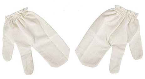 Garshan Seidenhandschuhe als leichte, luxuriöse Alternative zur Trockenbürste - für Ayurveda Massage - reinen Haut & Bekämpfung von Cellulite