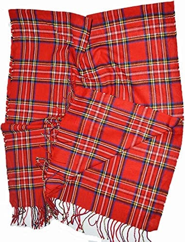 Großer super weicher schottischer Tartan-Karo-Schal ROT