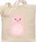 Shirtracer Baumwolltasche - Karneval & - Taschen - Fasching Kostüm Schweinchen süß I Schwein Kostüm I Schweine Kostüm - Unisize - Naturweiß - kamellebeutel faschings schweinche stoffbeutel wurfbeutel