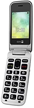 Doro 2424 Dual SIM Unlocked Basic Mobile Phone for Seniors, Big Buttons and Emergency Button - Black (Renewed)