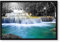 Pixxprint Wilder Bach im Urwald, Poster im Bilderrahmen, Format: 100x70cm, Kunstdruck gerahmt